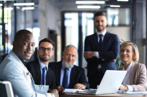 group of professionals looking at the camera