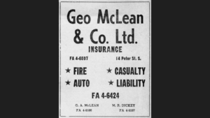 George McLean Insuance Ad
