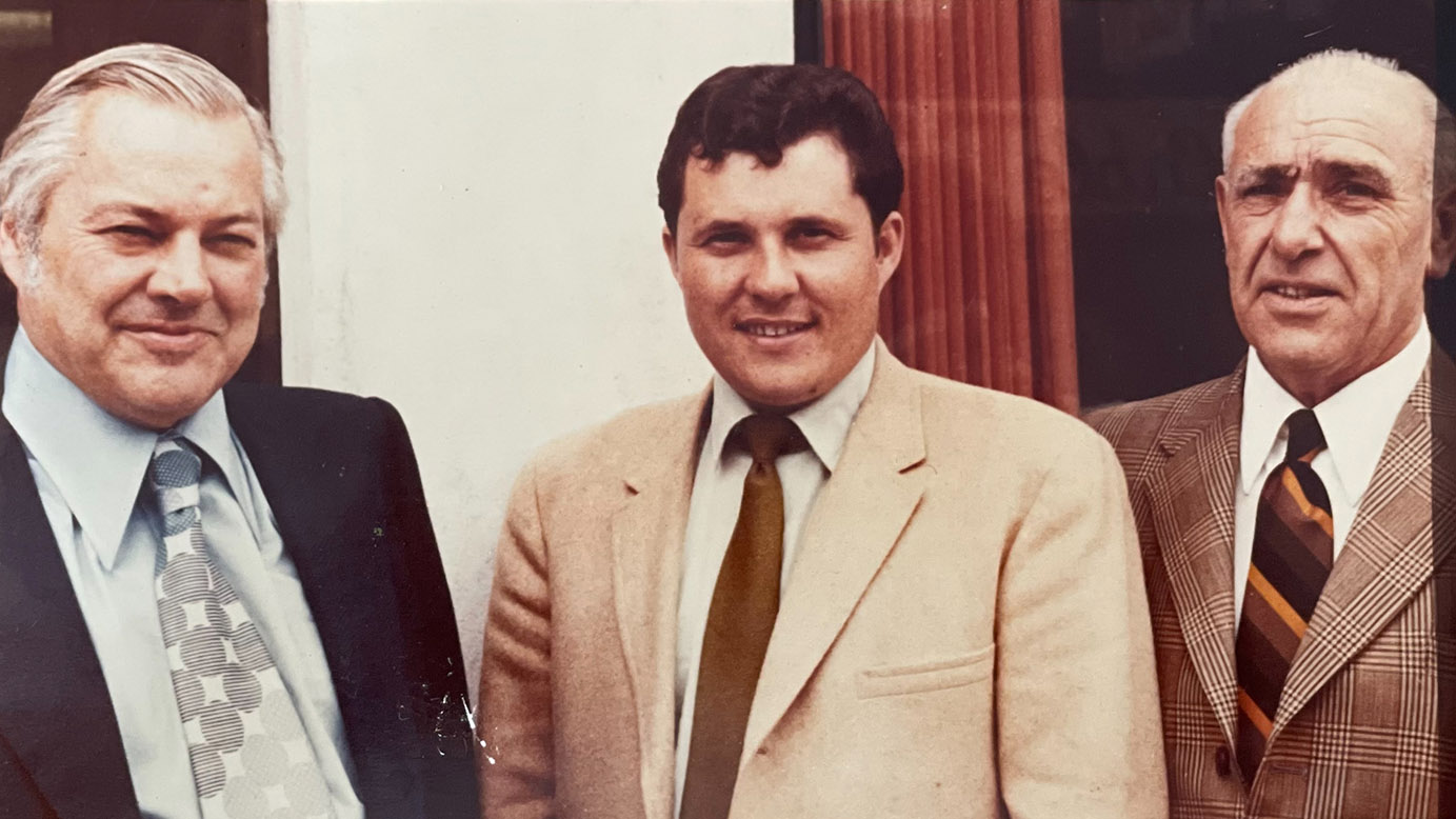 George McLean with Wayne Macintosh and Dick Dickey in 1973