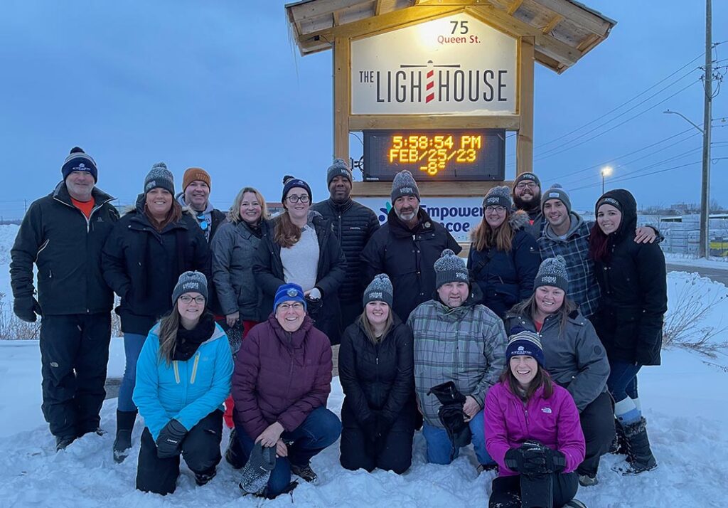 Group of walkers for coldest night of the year 2023