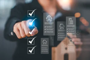 Property owner reviewing buisling assets